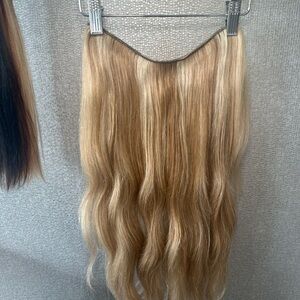 22” halo couture halo hair extensionsLuxurious Blonde Hair Extensions